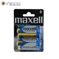 Pilhas Maxell Super Alcalina LR20 XL D (Pack 2)