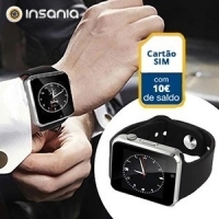 Smartwatch c/ Cmara Android e IOS GSM S1 c/ 10 euros em Saldo
