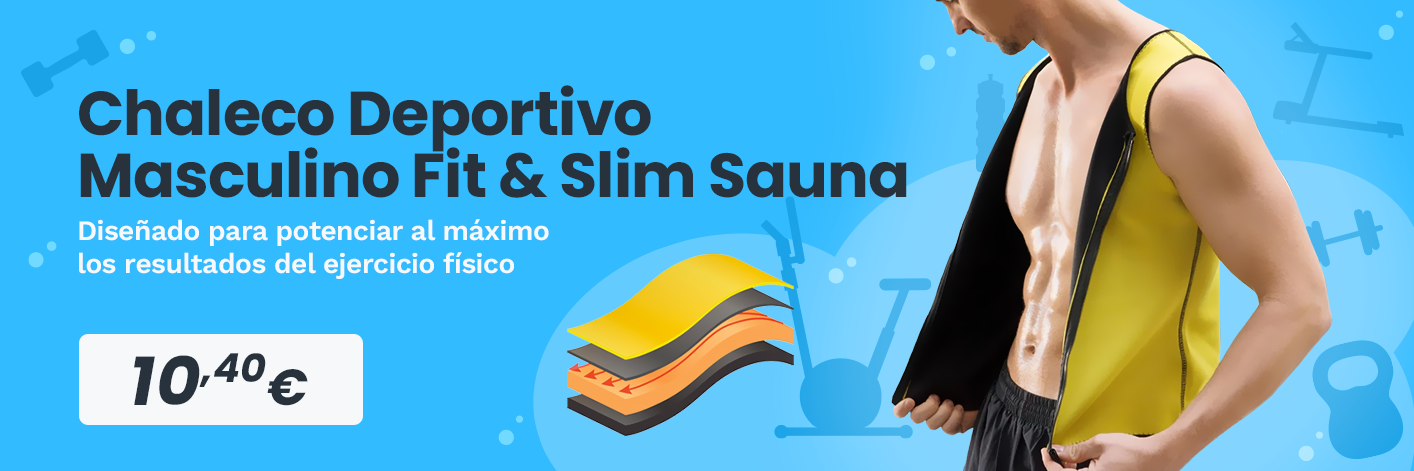 Chaleco Deportivo Masculino Fit & Slim Sauna