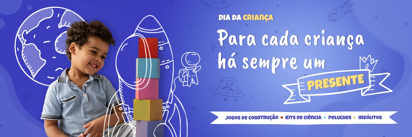 Prendas e presentes para o Dia da CrianÃ§a