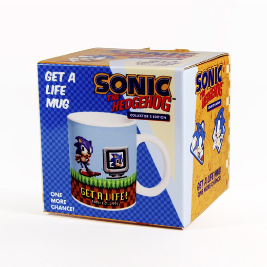 Caneca Sonic The Hedgehog Get A Life Caneca Sonic The Hedgehog Get A Life