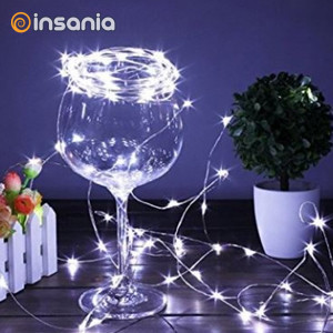 Corrente de Luzes LED para Interior Branco